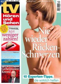 TV Horen und Sehen – 19 August 2022