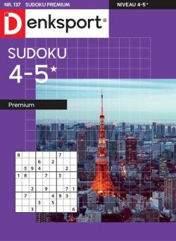 Denksport Sudoku 4-5 premium – 01 september 2022