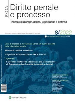 Diritto Penale e Processo – Agosto 2022