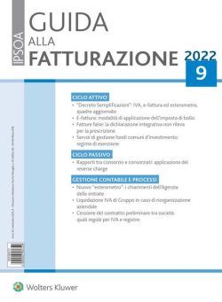 Guida alla Fatturazione – Settembre 2022