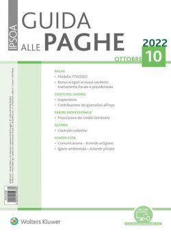 Guida alle paghe – Ottobre 2022