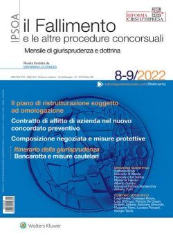 Il Fallimento – Agosto-Settembre 2022