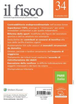 il fisco – 12 Settembre 2022