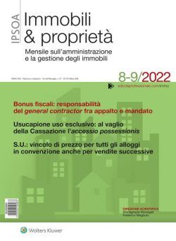 Immobili & proprieta – Agosto-Settembre 2022