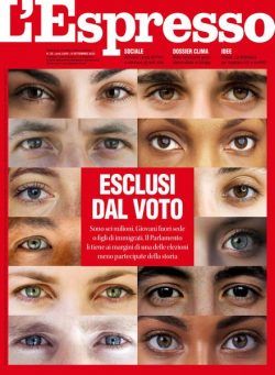 l’Espresso – 4 Settembre 2022