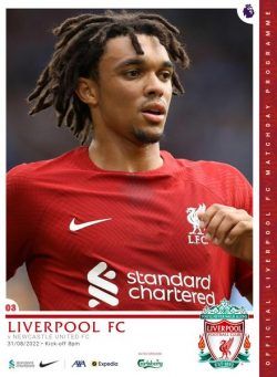 Liverpool FC Programmes – vs Newcastle United – 31 August 2022