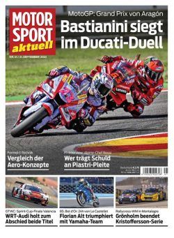 MOTORSPORT aktuell – 21 September 2022