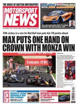 Motorsport News – September 15 2022