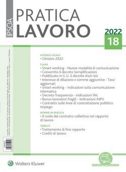 Pratica Lavoro – 17 Settembre 2022