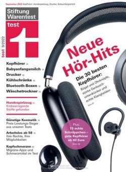 Stiftung Warentest Testmagazin – September 2022