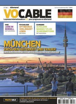 Vocable Allemand – 01 septembre 2022