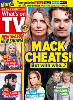 What’s on TV – 27 August 2022