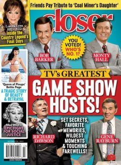 Closer USA – October 24 2022