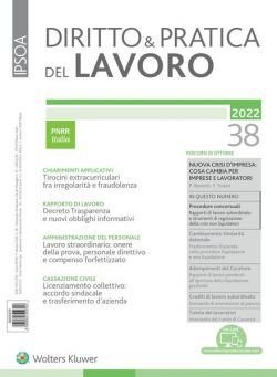 Diritto e Pratica del Lavoro – 1 Ottobre 2022