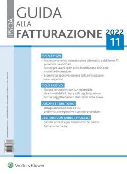 Guida alla Fatturazione – Novembre 2022