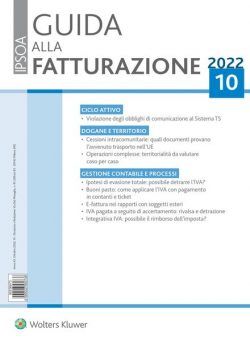 Guida alla Fatturazione – Ottobre 2022