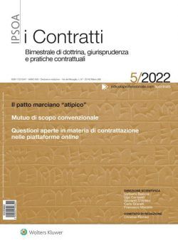 I Contratti – N 5 2022