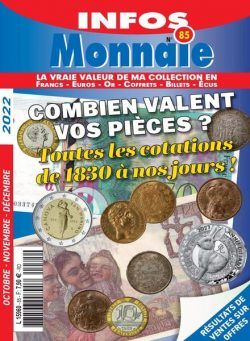 Infos Monnaie – octobre 2022