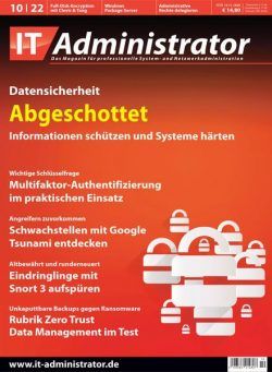 IT-Administrator – Oktober 2022