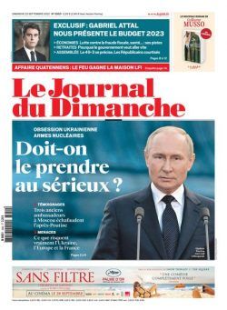 Le Journal du Dimanche – 25 septembre 2022