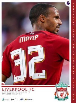 Liverpool FC Programmes – vs Brighton & Hove Albion – 1 October 2022