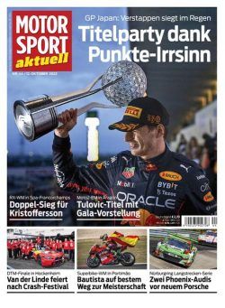 MOTORSPORT aktuell – 12 Oktober 2022