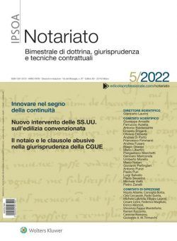 Notariato – N 5 2022