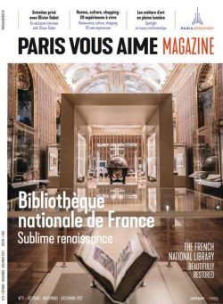 Paris Vous Aime Magazine – Octobre-Decembre 2022