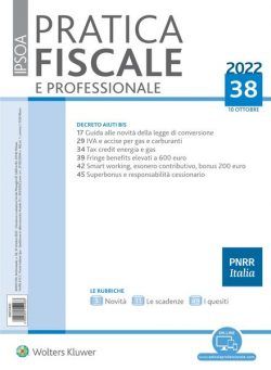 Pratica Fiscale e Professionale – 10 Ottobre 2022