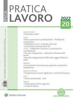 Pratica Lavoro – 15 Ottobre 2022