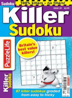 PuzzleLife Killer Sudoku – 13 October 2022