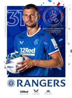 Rangers Football Club Matchday Programme – Rangers vs Livingston – 22 October 2022