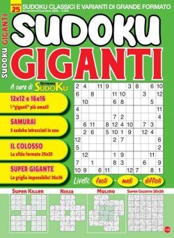 Sudoku Giganti – ottobre 2022