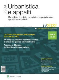 Urbanistica e appalti – N 5 2022