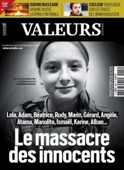 Valeurs actuelles – 20 octobre 2022