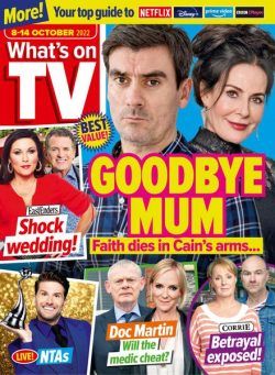 What’s on TV – 08 October 2022