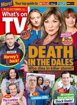 What’s on TV – 15 October 2022