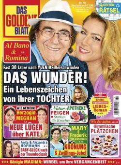 Das Goldene Blatt – 12 November 2022