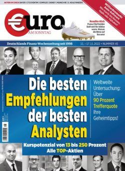 Euro am Sonntag – 11 November 2022