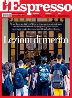 l’Espresso – 30 Ottobre 2022