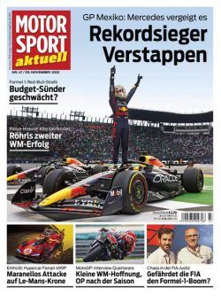 MOTORSPORT aktuell – 03 November 2022