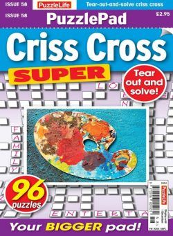 PuzzleLife PuzzlePad Criss Cross Super – 03 November 2022