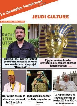 Quotidien Numerique d’Afrique – 03 novembre 2022