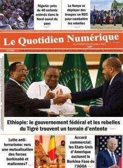 Quotidien Numerique d’Afrique – 04 novembre 2022