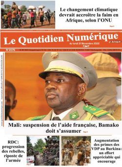 Quotidien Numerique d’Afrique – 21 novembre 2022