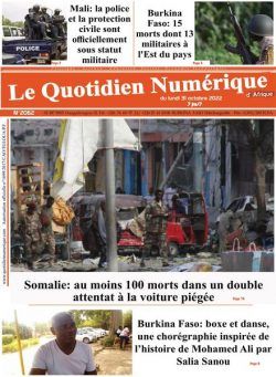 Quotidien Numerique d’Afrique – 31 octobre 2022