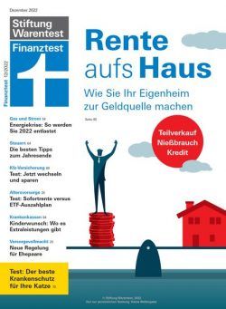 Stiftung Warentest Finanztest – Dezember 2022