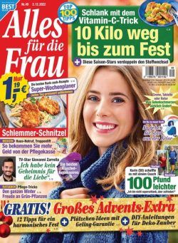 Alles fur die Frau – 02 Dezember 2022