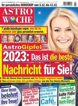 Astrowoche – 30 November 2022