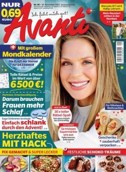 Avanti – 30 November 2022